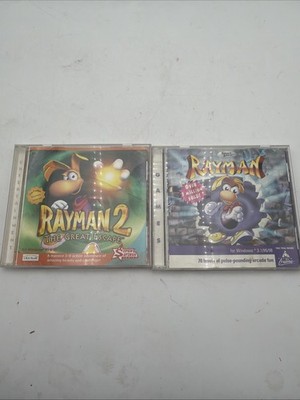 Rayman 1 & 2: Windows PC CD-ROM - vintage 2001 Video Game - Ubisoft