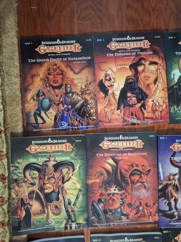 15 Ct BULK D&D 1988-1991 Gazetteer Official Game Accessory Read Des POD - Picture 2 of 6