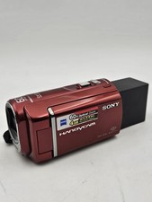 Sony DCR-SX40 4 GB Camcorder - Maroon Red Tested Working