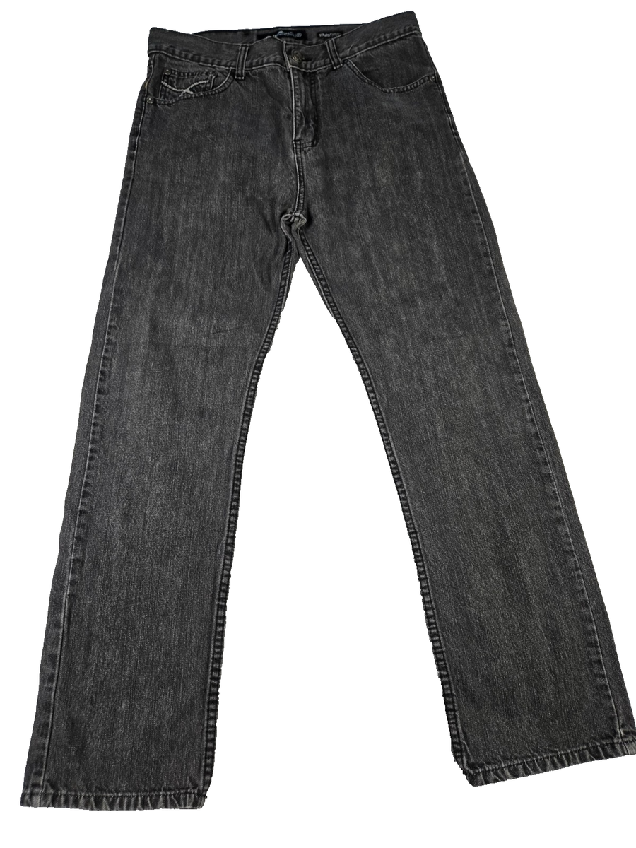 Ecko Unltd Jeans Mens Size 34 x 32 Dark Grey Designer Y2K Brand