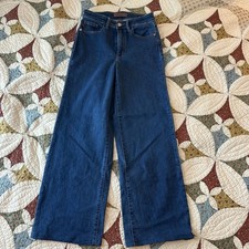 Judy Blue dark wash wide leg high waisted jeans denim Size 26  waist