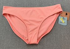 Shade  Shore Low Rise Medium Seat Coverage Swimsuit Bottom Womens XL Orange Rib