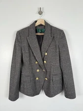 Holland Cooper Blazer Jacket Size 14 Knightsbridge Tweed Double Breasted Prince