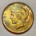 1925 Peace Dollar - BU - Rainbow Toned