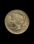 1921 SILVER Peace Dollar HIGH RELIEF KEY DATE AU+