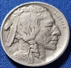 1913 P TYPE 1 Buffalo Nickel  FULL HORN