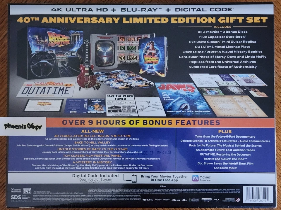 Back to the Future Trilogy 40th Anniversary SteelBook Giftset ((4K UHD Blu-ray)) - Image 3 of 4