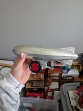 Vintage Schylling Aluminum GRAF ZEPPELIN AIRSHIP Wind up Toy Collectors Series