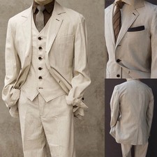 Corduroy Men Suits Vintage 3 Pieces Man Suits Formal Business Manswear Custom