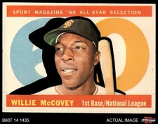 1960 Topps #554 Willie McCovey All-Star Giants HOF 4 - VG/EX