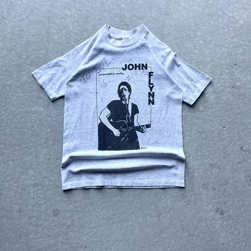 Vintage 1991 Signed John Flynn Concert T-Shirt 1990s vintage concert t-shirt, vintage, single stitch, B+ condition