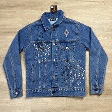 Las Vegas Aces WNBA Aja Wilson #22 FISLL Denim Jacket Womens Size Small NWT