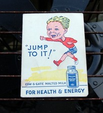 ( dairy milk bottle ) lovely old Cow & Gate advert card 