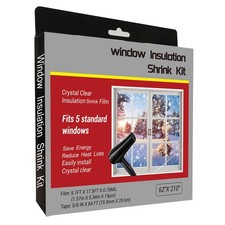 Insulating Film Window Kit to Keep Cold Out Window Shrink Film Insulator Kit ...
