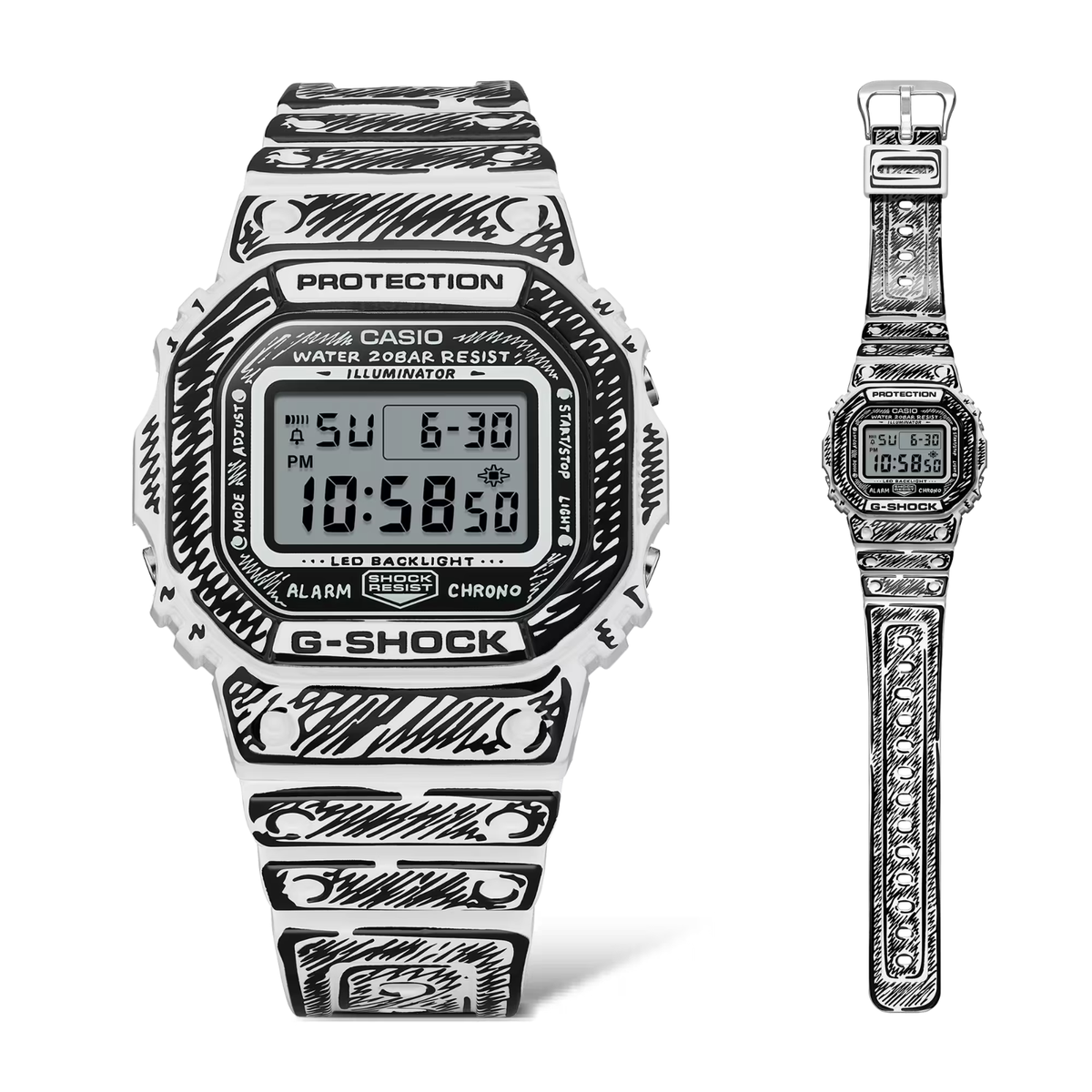 CASIO Gショック G-5600E MHLコラボ メンズ腕時計 幅44mm 送料無料 CASIO Gショック G-5600E MHLコラボ メンズ腕時計 幅44mm 送料無料