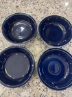 FIESTA Fiestaware HLC USA Classic Rim Cereal/Soup￼ Bowls 7” Cobalt Blue Set Of 4