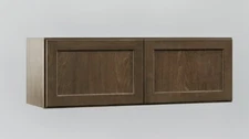 New! Hampton Bay 36"X 12"X 12"  Shaker Wall Cabinet in Brown Assembled No Shelf