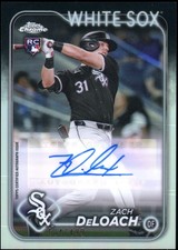 2024 Topps Chrome Update Zach DeLoach AC-ZD Rookie Auto Refractor 404/499