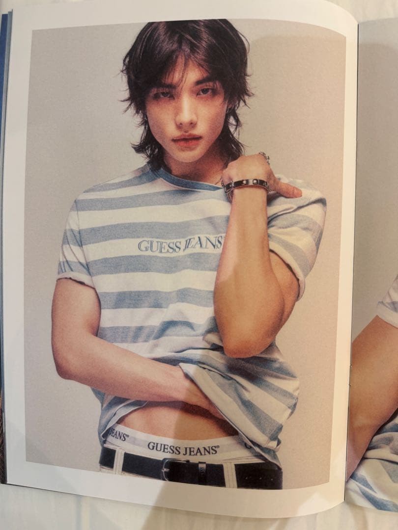 Guess STRAY KIDS HYUNJIN KOREA POP-UP Lookbook Tarpaulin Bag Denim