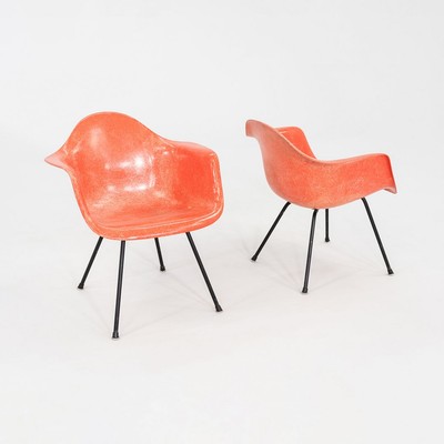 イームズ EAMES ZENITH HermanMiller G1950 C. 1953 Pair of Herman Miller Eames Zenith MAX Fiberglass Arm