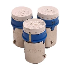 Lot of 3 Idec LSTD-2W Pushbutton LED Bulb, White, 24VDC, 22mm Mount