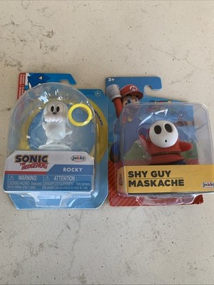 Jakks Pacific Sonic The Hedgehog Rocky & Super Mario Shy Guy Action Figures 