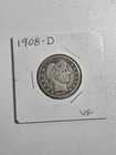 1908-D Barber Quarter  VF