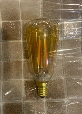 urbanest 40 watt Edison bulb e12 tip spiral loop vintage look 120 lumins