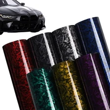 1x5ft Premium High Gloss Forged Carbon Fiber Vinyl Film Wrap Roll Sticker Decal