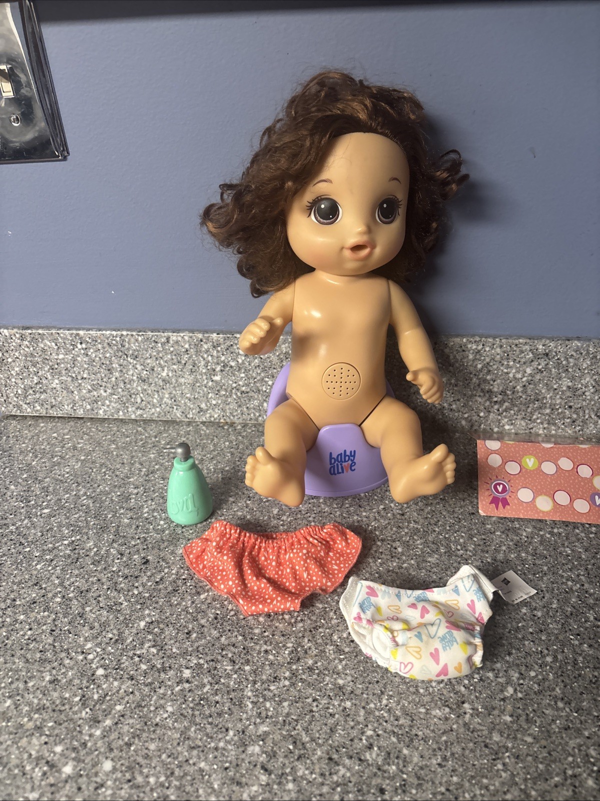 2017 Brunette Baby Alive 14&rdquo; Talking Interactive Hasbro Po