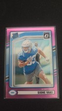 2024 Donruss #332 Sione Vaki RC Rookie Optic Preview Pink Lions