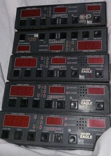 (5) Kustom Signals Golden Eagle DISPLAY Traffic Radar System - Power On