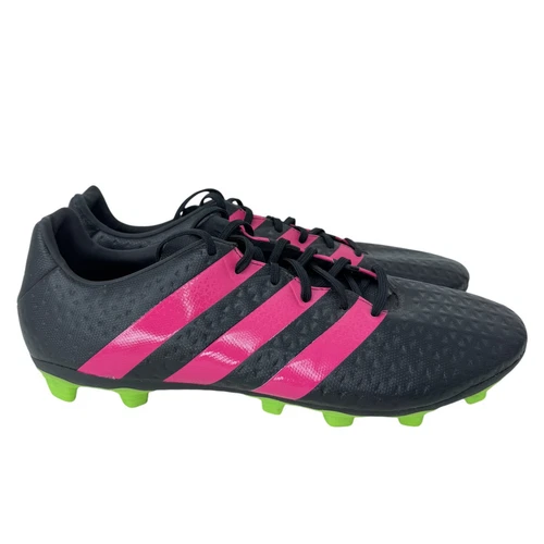 Adidas Ace 16.4 tacchetti calcio uomo taglia 13 nero rosa lacci bassi ART AF4978