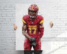 Terry McLaurin Washington Commanders Canvas Wrap or Museum-Quality Poster