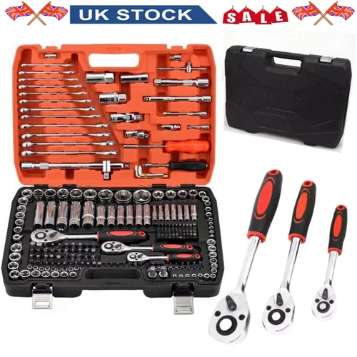 Professional 216 /108 /94 PCS Ratchet Spanner Socket Set 1/2" 1/4" 3/8" Tool Kit - Picture 21 of 22