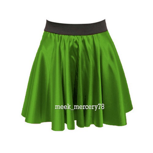 Women Mini Skirt Color Sexy Short Skirt Casual Wear Satin Party Wear S11 - Picture 17 of 44