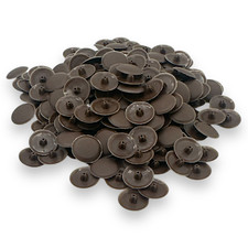 Pozi Phillips Cover Caps Bifix? Hamersley Dark Brown Screw Snap-On 6-8g Pz2 Ph2