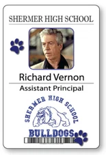 RICHARD VERNON PRINCIPAL BREAKFAST CLUB NAME BADGE HALLOWEEN COSPLAY PIN BACK