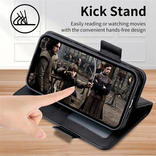Strap Leather Wallet Phone Case for Samsung A16 A06 A26 A36 A55 A54 A34 A56 A14 - Picture 11 of 19