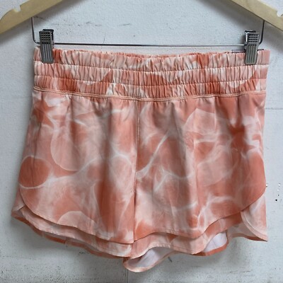 Calia 3'' Inseam High Rise Step Up Short Aquatic Coral Peach Running WAX12351PRT