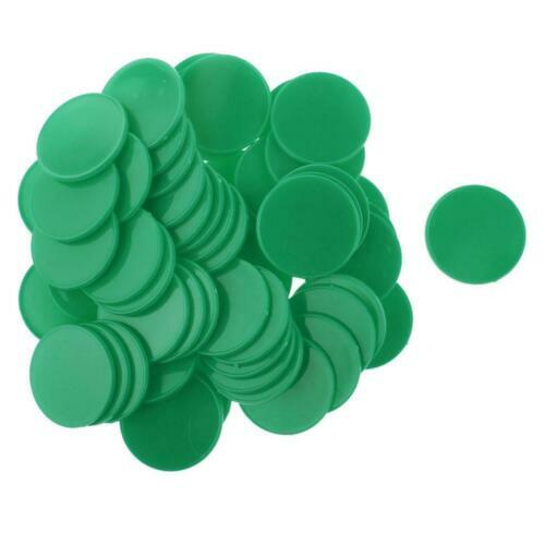 Lot De 100 Pions Magnétiques Verts – Pour Loto, Bingo, Jeux De Cartes Et Activités De Groupe