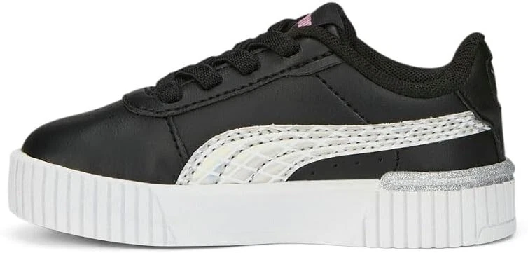 Puma Girl's Carina 2.0 Toddler Lace Up Sneakers Shoes Casual ~ Black - Image 3 of 4