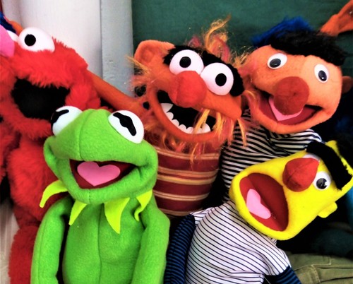 RARE RED KERMIT HAND CRAFTED PUPPET TOY MUPPETS SESAME STREET RANA RENE ELMO - Photo 18/24