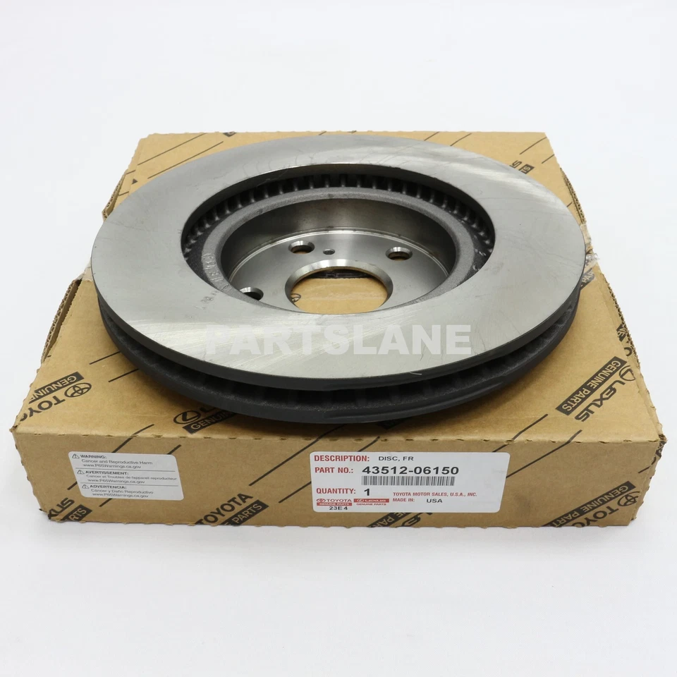 43512-06150 Toyota OEM genuino disco, delantero Foto 2 de 2