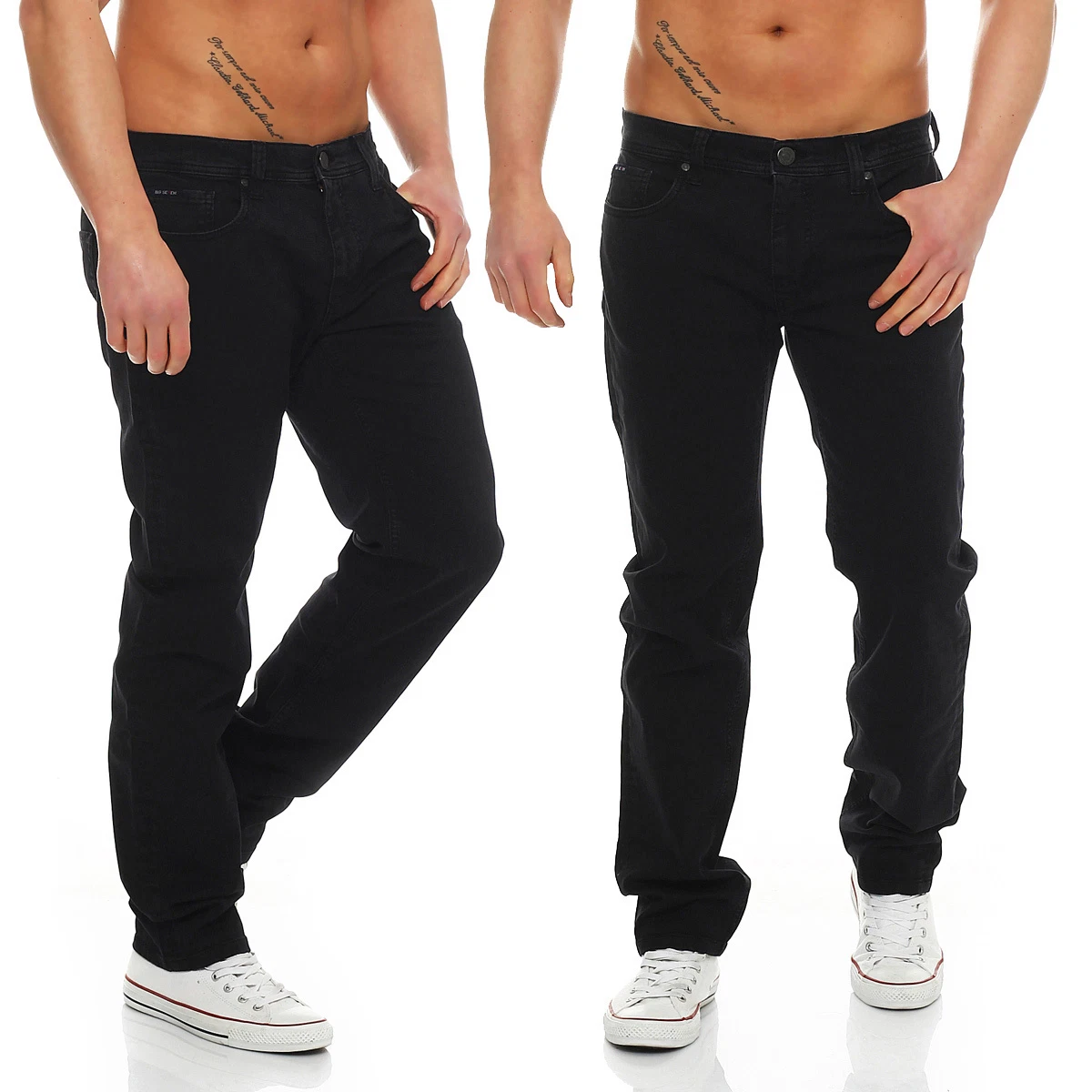 Pantalone Uomo TAGLIE FORTI Taglia 71 Cotone Elasticizzato Blu Slavato - Foto 9