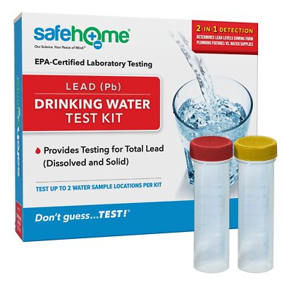 Lead In Drinking Water Test Kit   2 Samples Tested At Our Epa Certified Lab   Ho