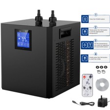 300L 1/3 HP Water Chiller Hydroponic Aquarium Chiller Fish Tank Cooler W/ Remote