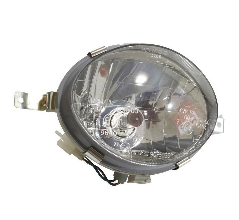 Optique phare premium pour Kymco People 50 en verre renforcé anti-rayures