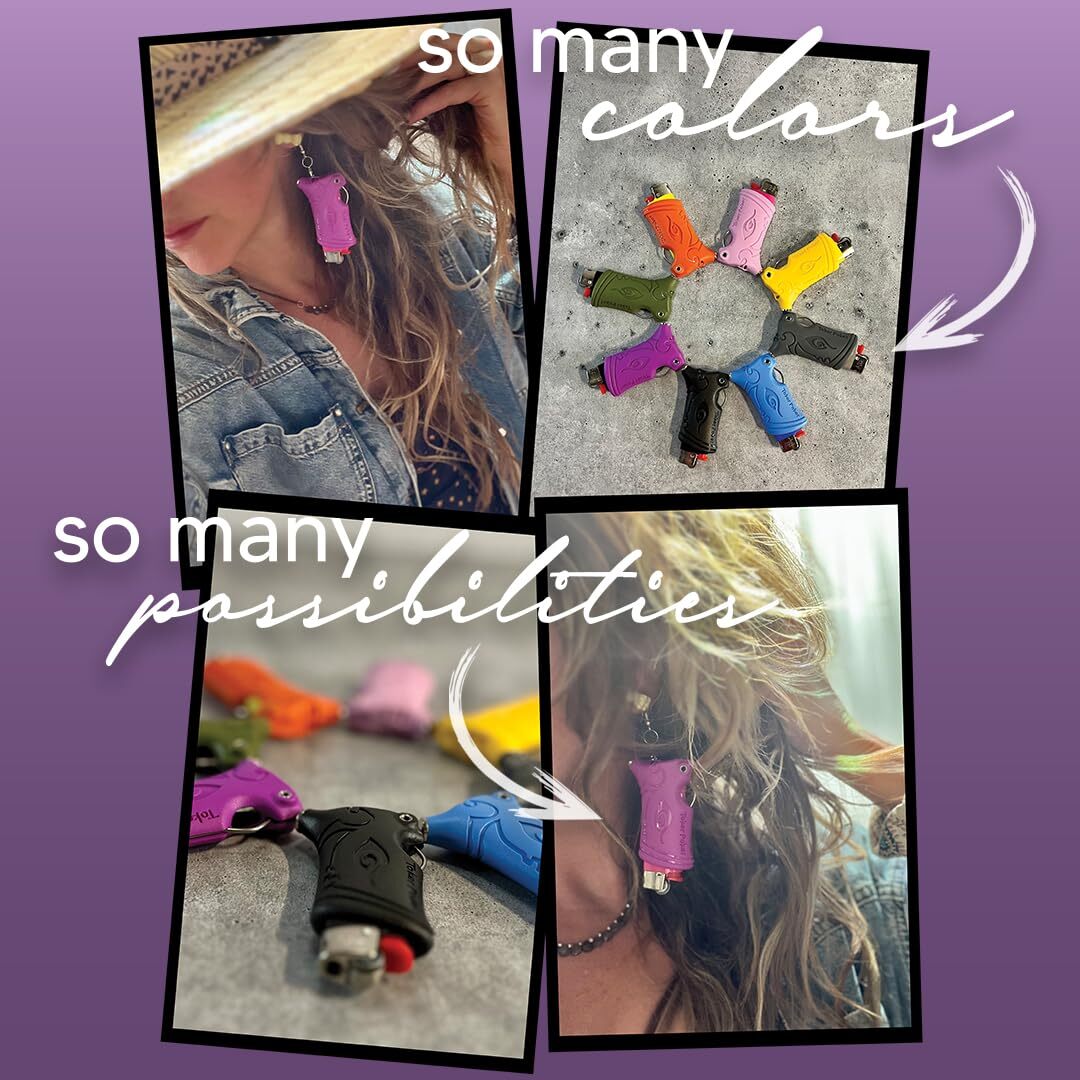 Mini Bic Keychain Lighter Case Multi Tool Of Camping And Other black