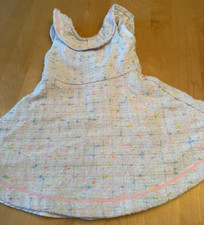 JANIE  JACK TWEED SLEEVELESS RUFFLE DRESS GIRLS SZ 3T